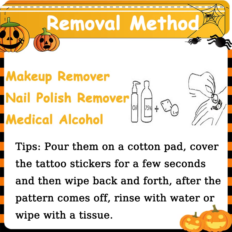 Miniatura 3 de 30 hojas de calcomanías de tatuaje de Halloween, tatuajes de cicatrices impermeables, tatuajes temporales falsos realistas, calcomanías para heridas