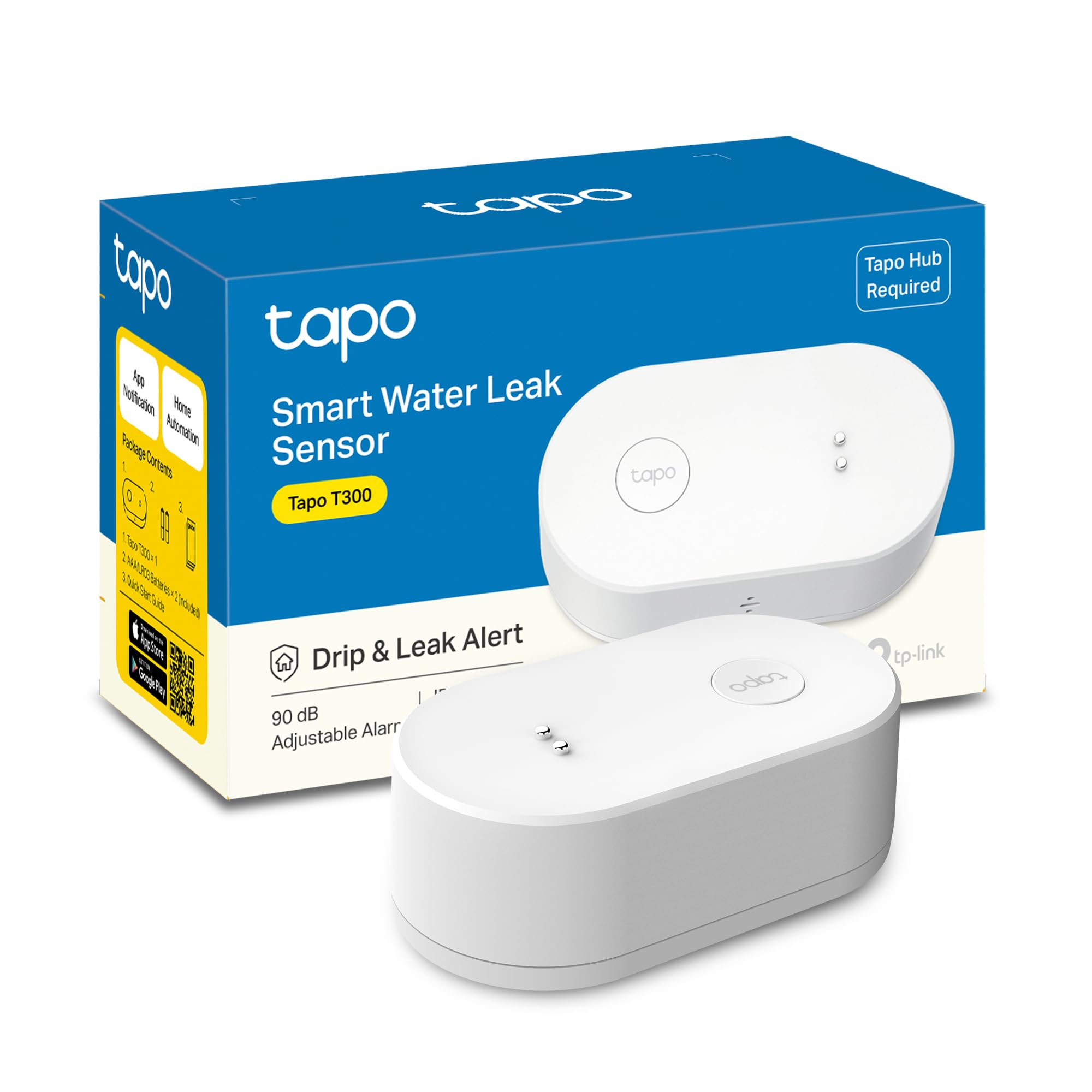 Sensor de Fugas de Agua TP-Link Tapo T300/ Requiere Hub Inteligente