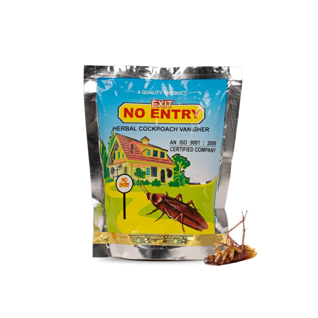 EXIT NO ENTRY Anti-Cockroach Repellent Paste - 250Gm | Herbal Cockroach And Pest Vanisher | Household Cockroach Pest Control Paste, Gel Form
