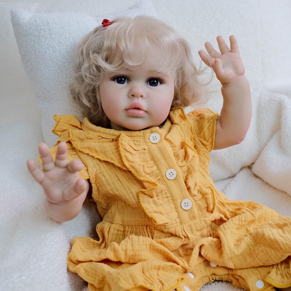 Bambole Reborn Femmina 60cm Originali Silicone Bambola Vere Maschio | 24pollici Che sembrano bambolotti realistica Toddler