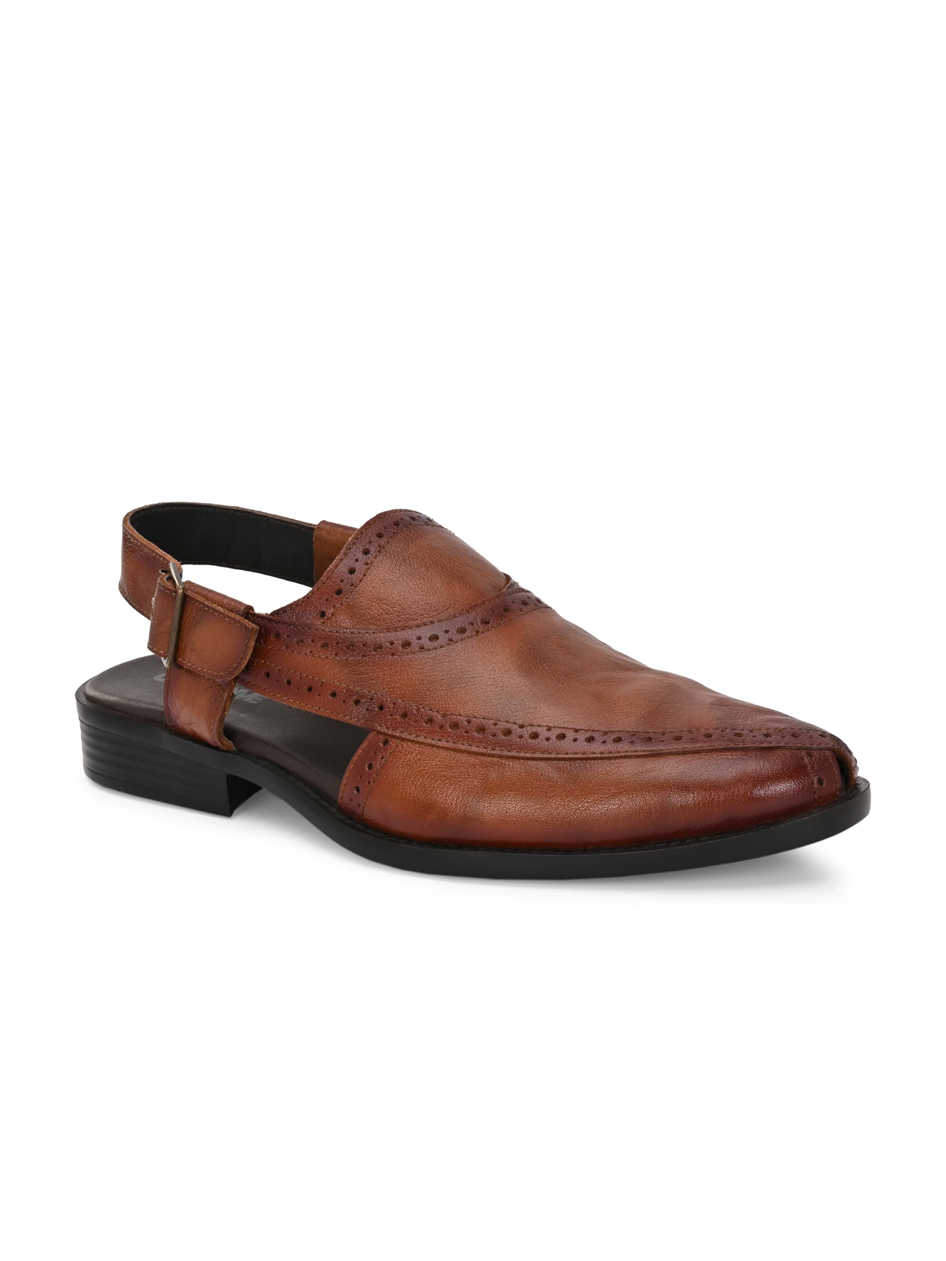Heritage Buckle Leather Mule sandal For men-image-42