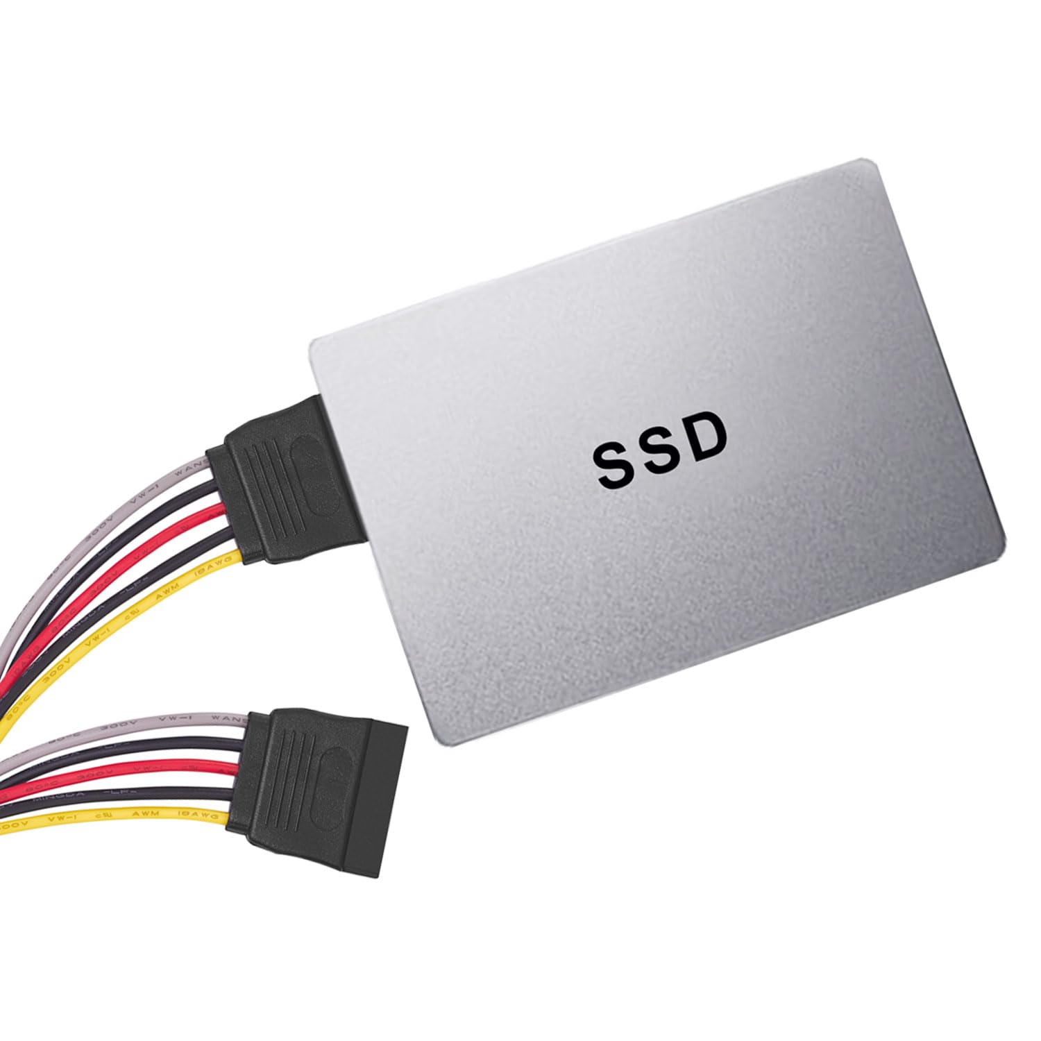 Cavo sdoppiatore di alimentazione SATA a 2 vie, 20,3 cm, confezione da 3, cavo splitter a Y da 15 pin, alimentatore per HDD Serial ATA, SSD, unità ottiche, masterizzatori DVD e schede PCI
