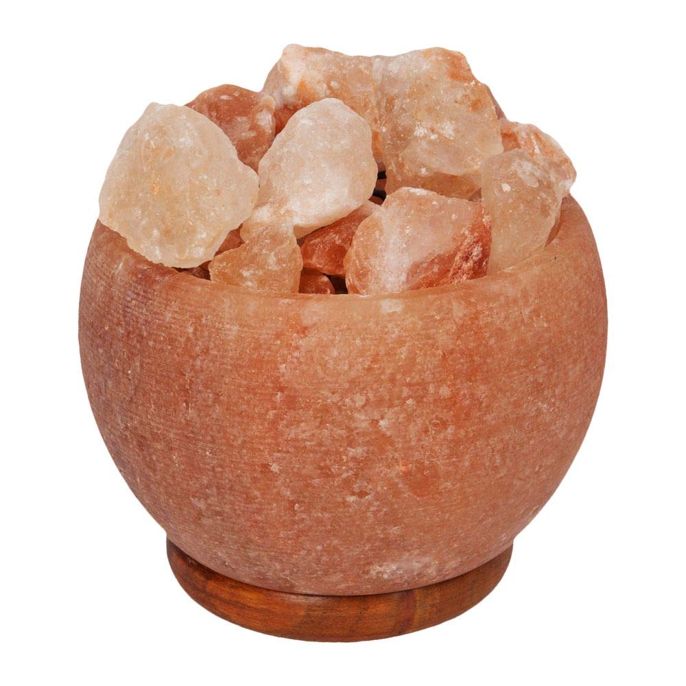 HestiaHimalayan Rock Salt Fire Effect Basket Lamp