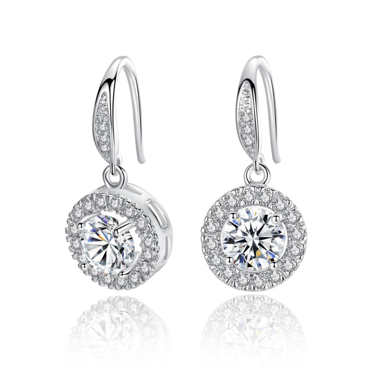 dc jewelsRoyal & Beautiful Dangle Drop Zircon Earrings For Women & Girls