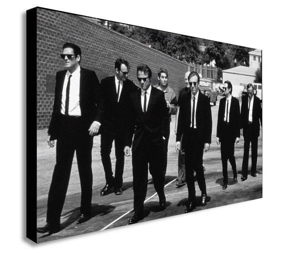 Fab Multicoloured Reservoir Dogs - Canvas Wall Art Framed Print - Various Sizes (A0 47X33 Inches)
