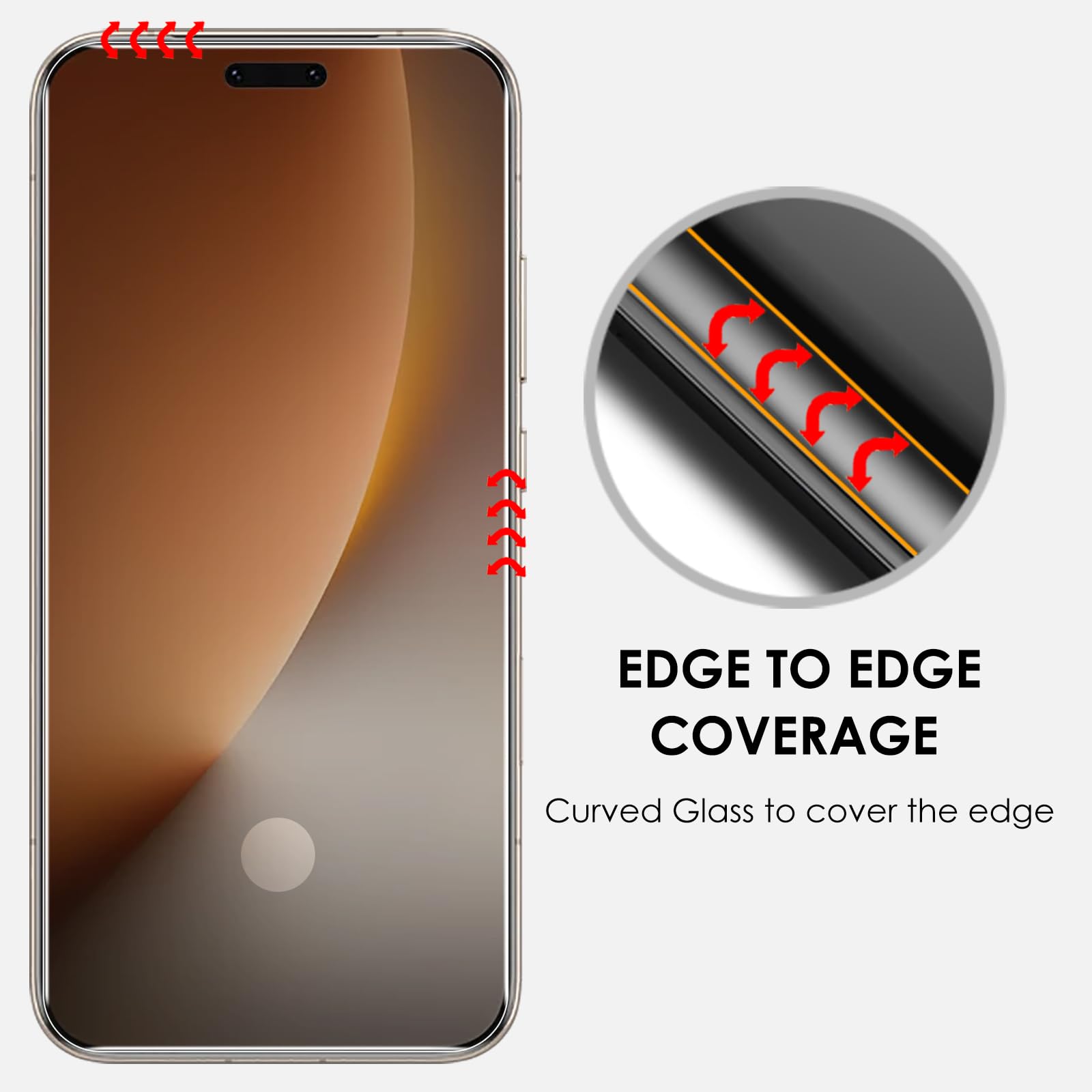 Pellicola proteggi schermo privacy per Honor Magic8 Pro, in vetro | UV LOCA TECH, anti-spia, resistente ai graffi 9H, compatibile con impronte digitali