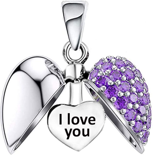 I Love You Heart Charm S925 Sterling Silver - Gift boxed