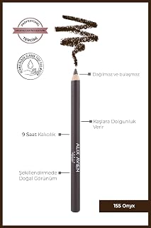 ALIX AVIEN Uzun Süre Kalıcı, Belirginleştirici Şekillendirici Kahve Kaş Kalemi - Brow Liner 155 Onyx