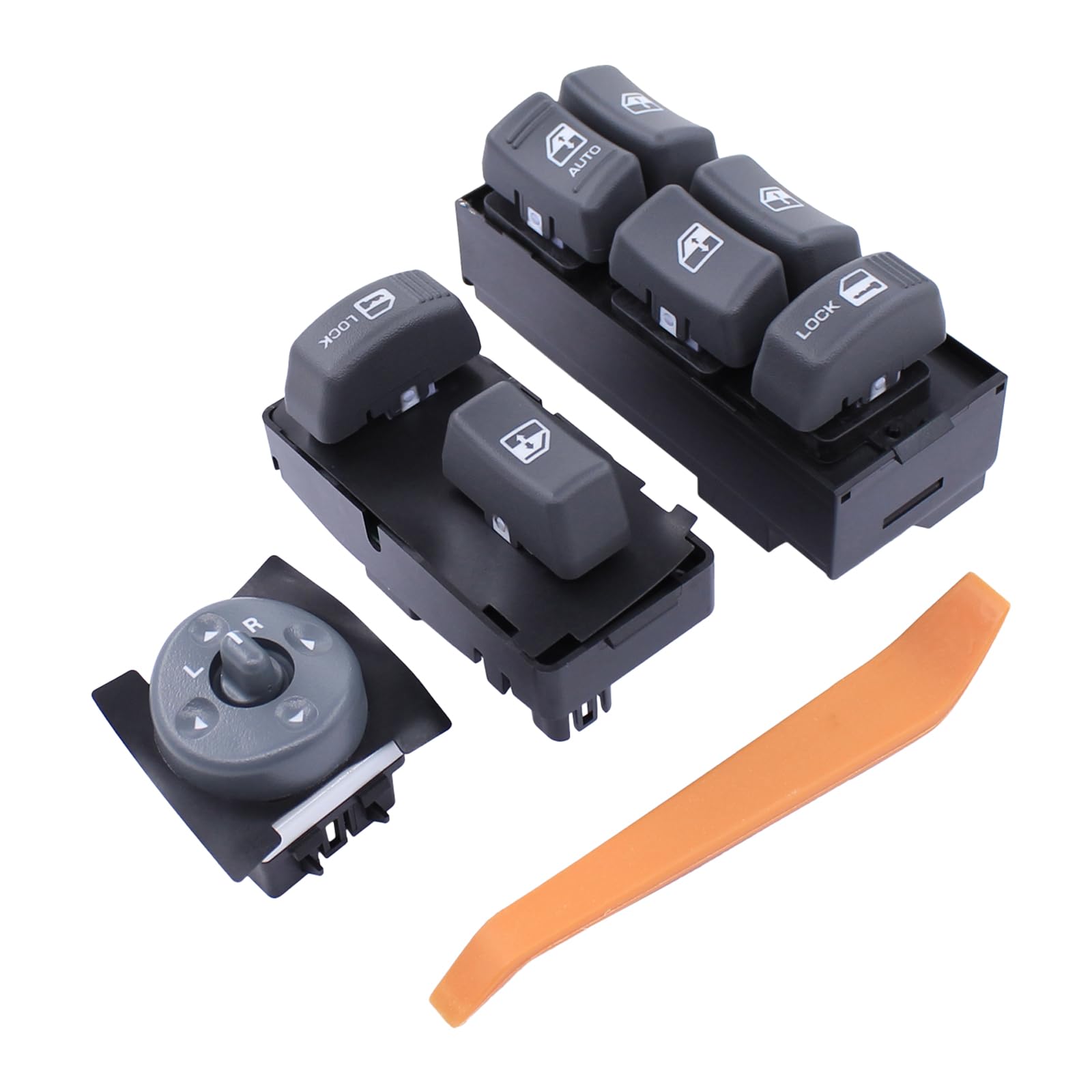 Obaee Driver & Passenger Side Power Window Switch & Mirror Control 4 Door Compatible With 1994-2001 Chevy GMC C1500 C2500 C3500 K1500 K2500 K3500 Tahoe Yukon, Replaces 15151360 15151362 15009690 - View #5