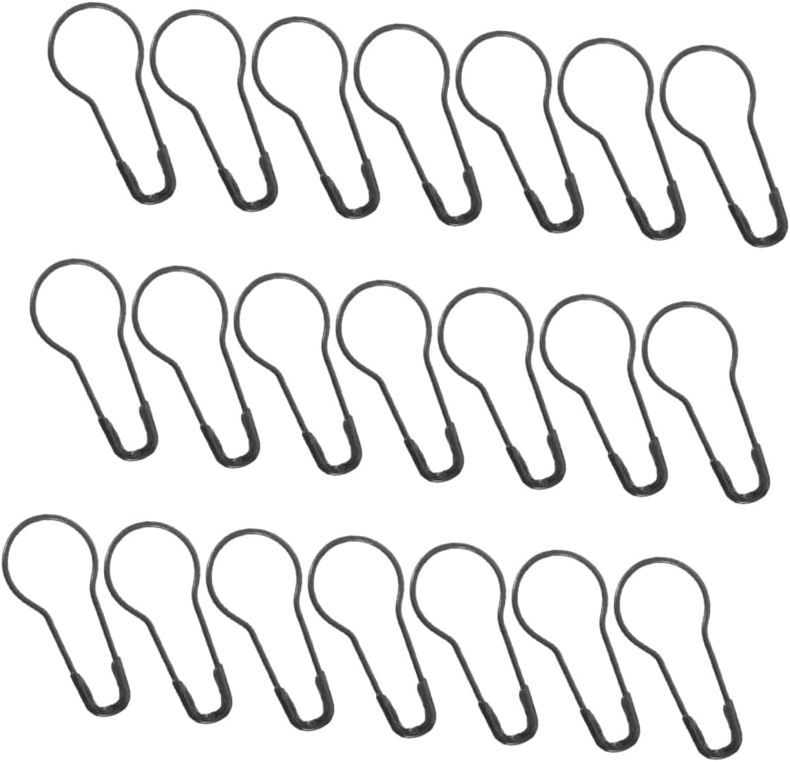 100pcs Metal Gourd Safety Pins Black Mini Apparel Sewing Pins for Clothes Crafting DIY Jewelry Making and Home Accessories