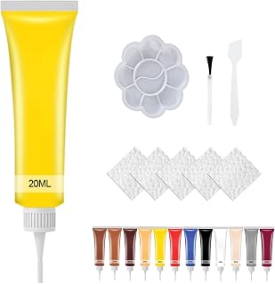 JIOFUGH Gel Reparador Avanzado para Cuero, Kit Reparación Cuero Interior Coche, Gel Multifuncional para Reparaciones Kit Reparación Cuero Muebles, Asiento Coche Sofá y Chaqueta (Yellow,3 Set)