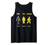 HTML CSS Javascript Analogy Web Developer Programmer Code Tank Top