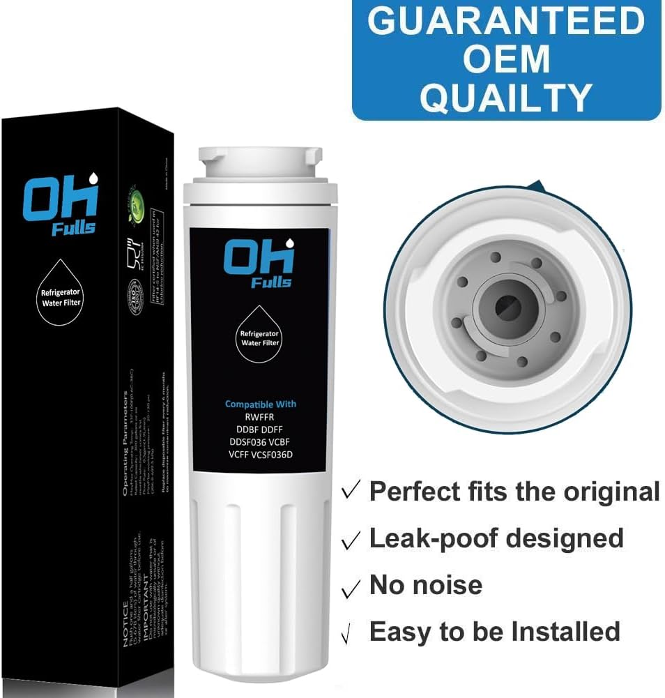 RWFFR Viking Water Filter, Compatible with DDBF DDFF DDSF036 VCBF VCFF VCSF036D, 2-Filters Included