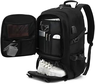 60L Oxford Cloth Retractable Backpack Carry-on Backpack Travel Bag Replacement Waterproof Laptop Backpack with Shock Absorption for Outdoor Business (Dimensions: 35 * 27 * 53cm)