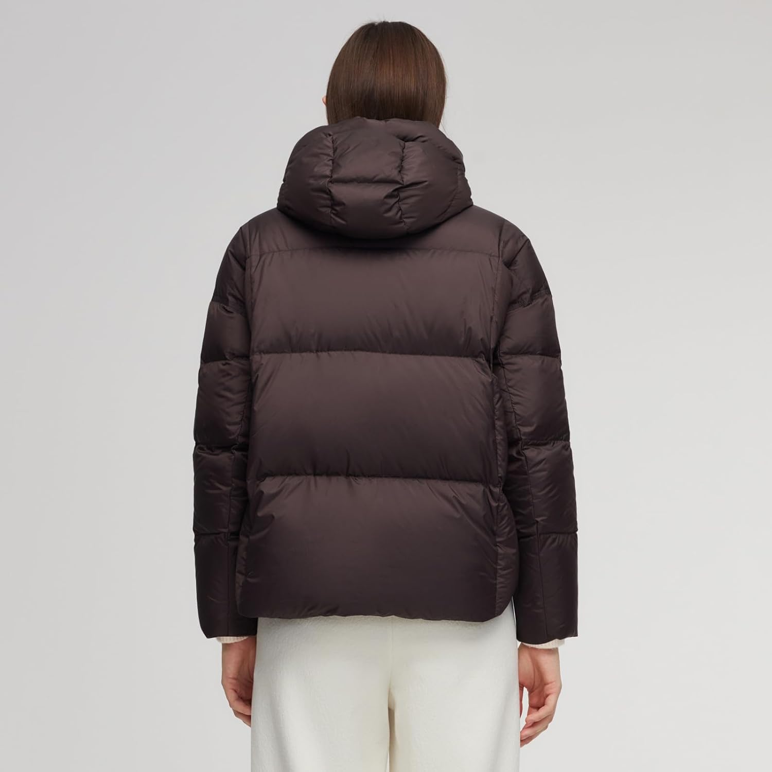 GOELIA Women Winter Long Goose Down Coat 2025 Winter Windproof Zip Up Puffer Jacket Coat Long Sleeve Jackets Outerwear