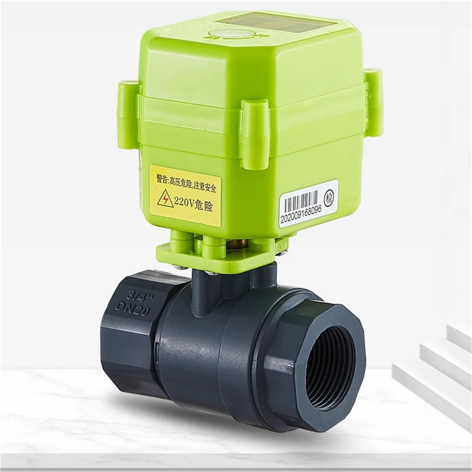 Vanne boisseau sphérique motorisée en PVC pour stopper les fuites et bloquer l'eau à distance