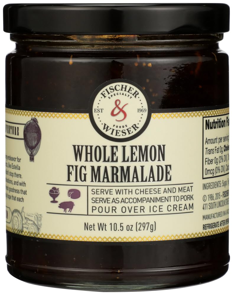 Fischer & Wieser Whole Lemon Fig Marmalade 10 oz (Pack of 2)