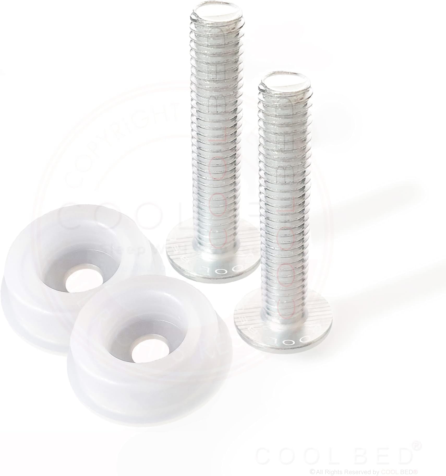 8 x New Headboard Bolts Screws with Plastic Washers for Divan Beds