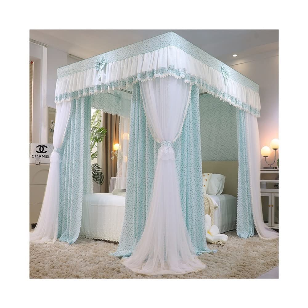 Cortina con dosel para cama y mosquitera decorativa estilo princesa para dormitorio de 1,8x2m