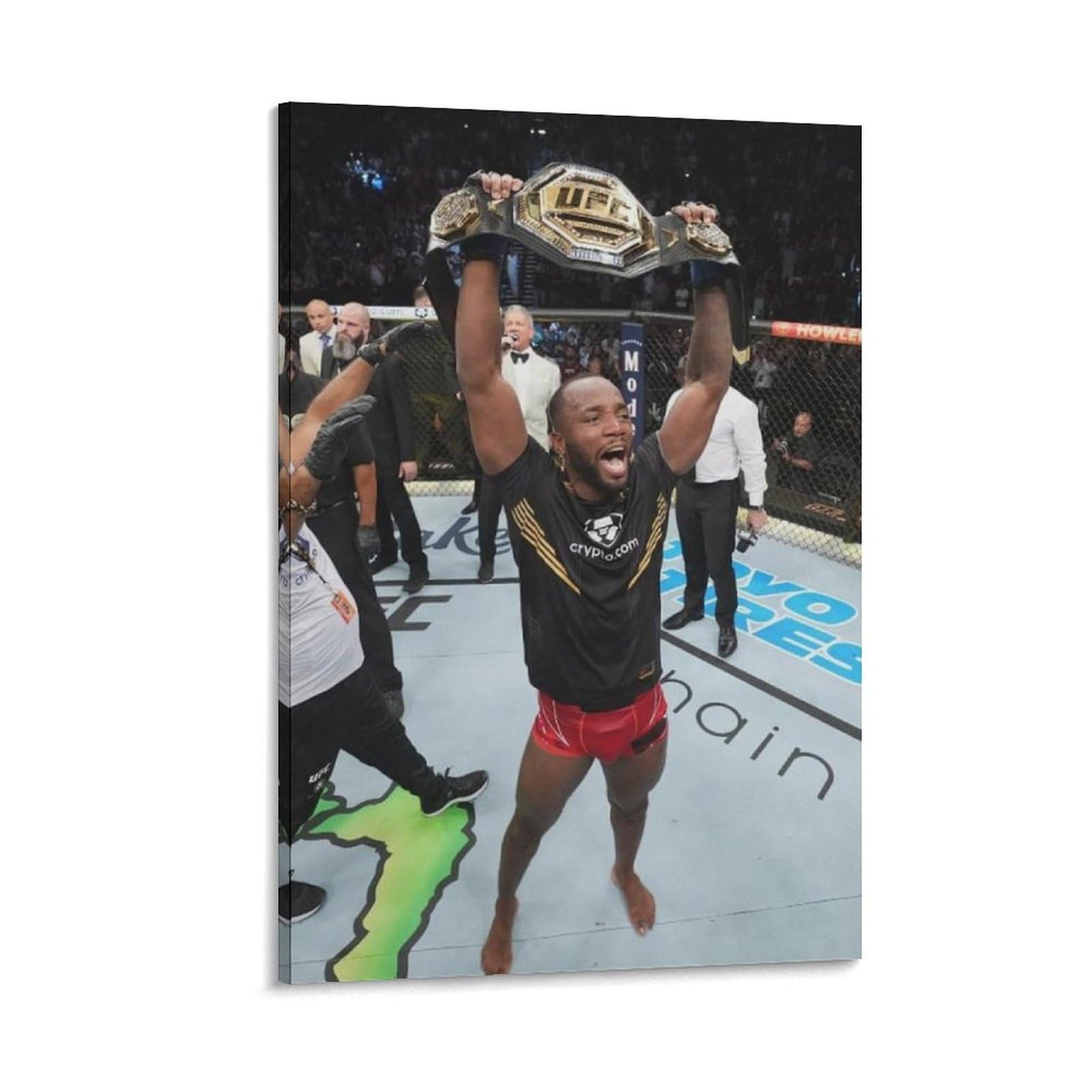 ASUIU Leon Edwards Canvas Poster Print Photo Art Painting Canvas Poster Home Modern Decor Posters 20x30inch(50x75cm)