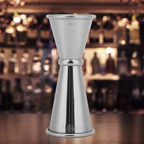 Miniatura 6 de Jig de cóctel de 30/1.5 fl oz, taza de medición de cóctel, coctelera de acero inoxidable, doble mezclador, accesorios de barra de medición