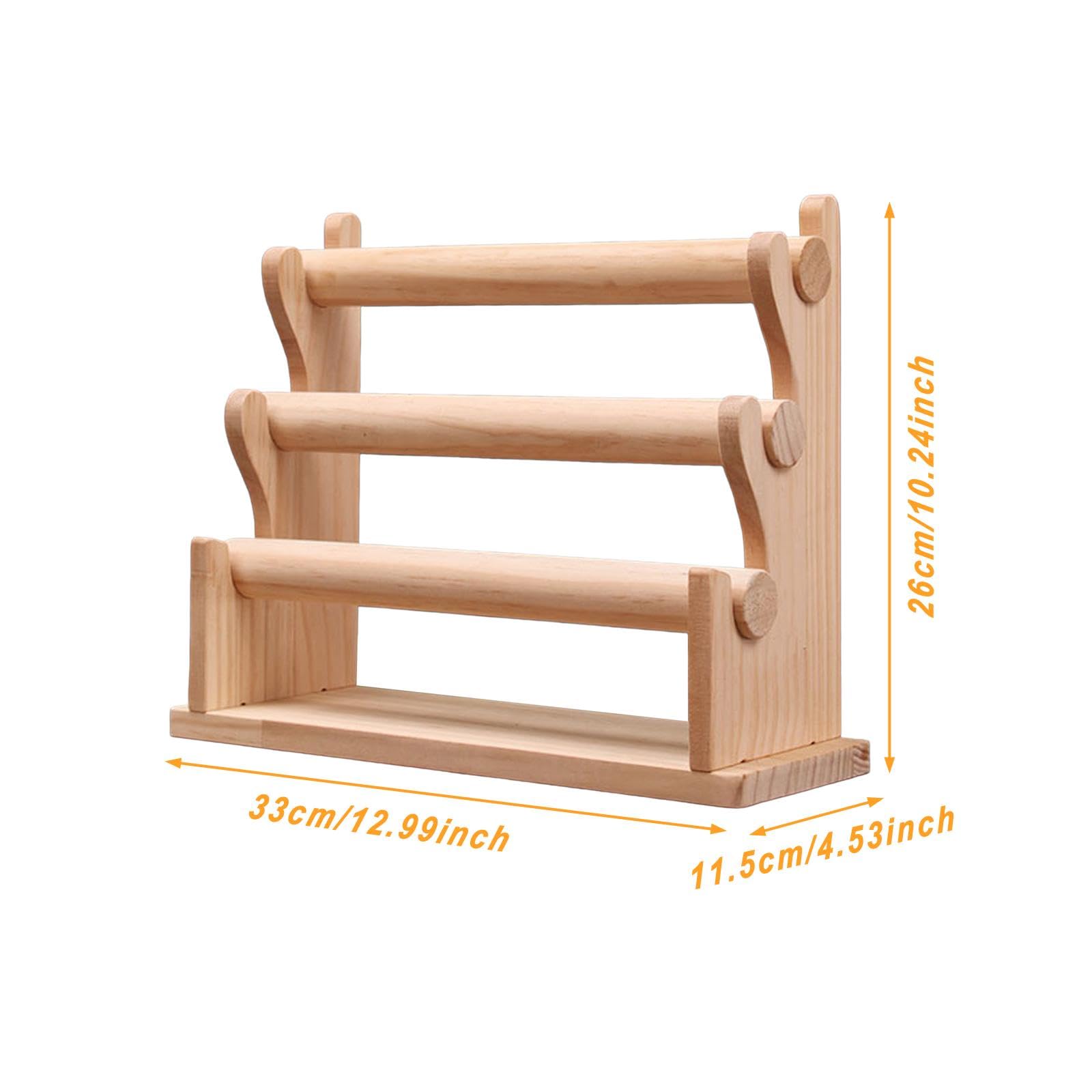 LOVIVER Porte-Bracelet en Bois Collier Cintre Montre-Bracelet Support détachable Durable Bandeau Bandeau Organisation Montre présentoir pour vitrine