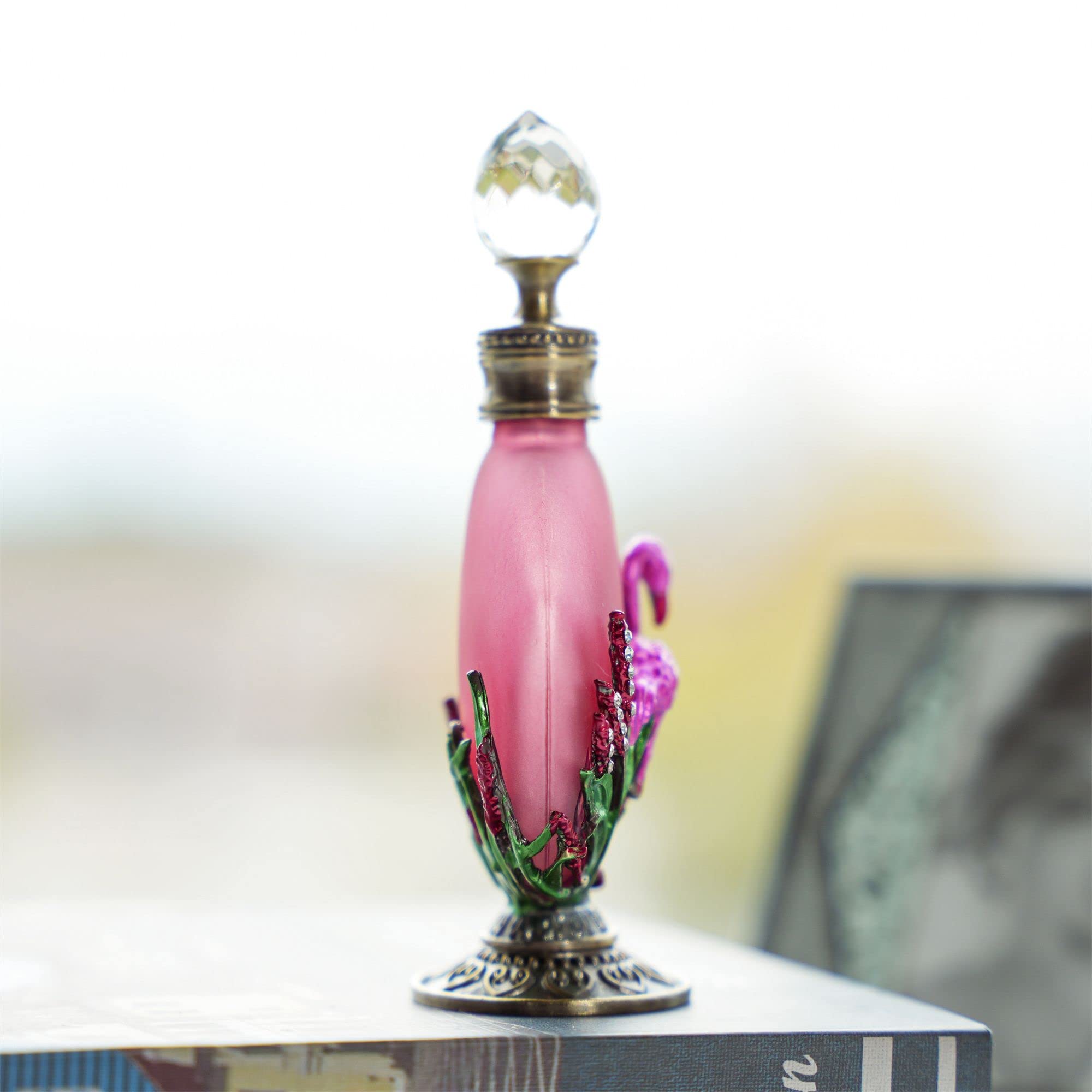 Amazon.co.jp: ピンクフラミンゴ ヴィンテージ香水ボトル 詰め替え可能