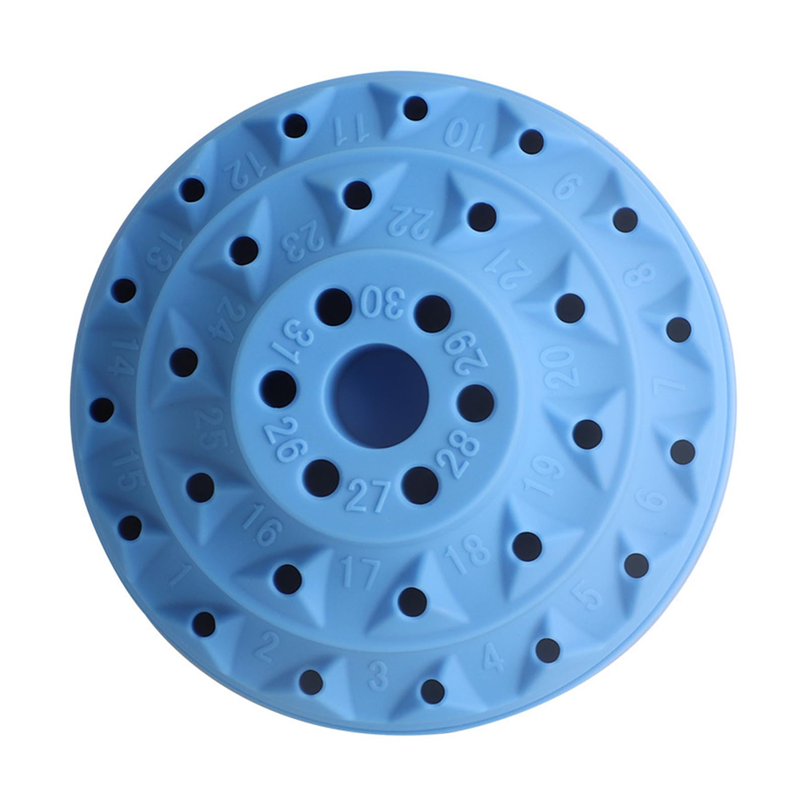 Limtula Blue Rotating Tool Organizers Rotary Bur Holder For Quick Tool Access And Storage Of 20 Tools Construction Rotary Bur Bit Holder/Organizers