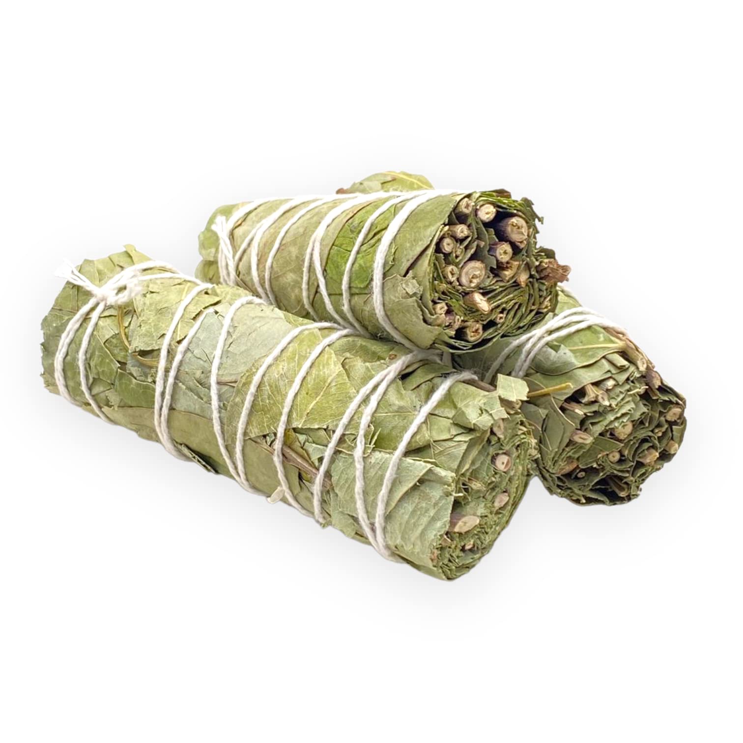 Yerbero - 3 Premium 4'' Long California Floral White Sage + Eucalyptus | Smudging Kit for Love, Peace, Harmony, Home Cleansing, Meditation, Purifying (Eucalyptus + Sage)