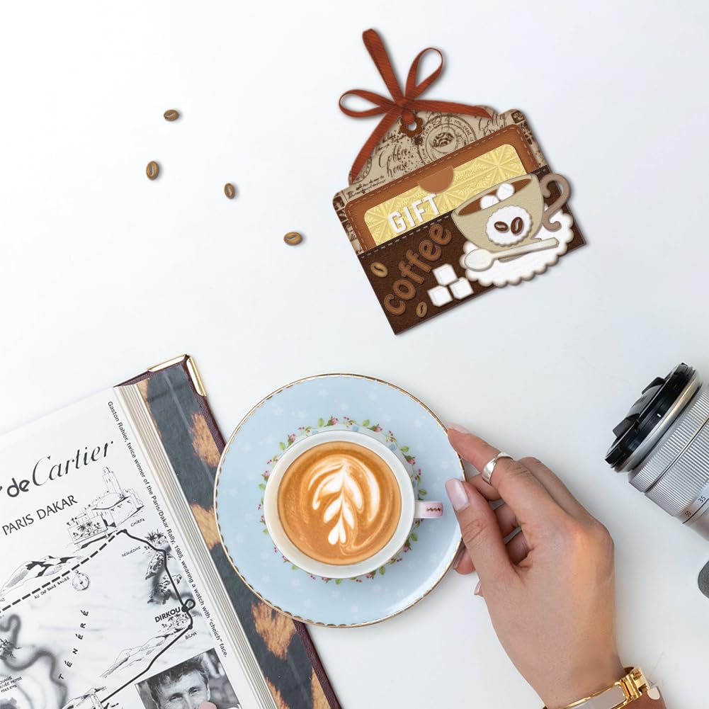 GLOBLELAND Book Gift Tag Metal Cutting Dies Gift Clip Pocket Tag Bookmark Cut Dies Flower Frame Tag Label Card Cutting Dies Cut Stencils for Card Making Photo Decorative Paper Dies Scrapbooking - Image 4