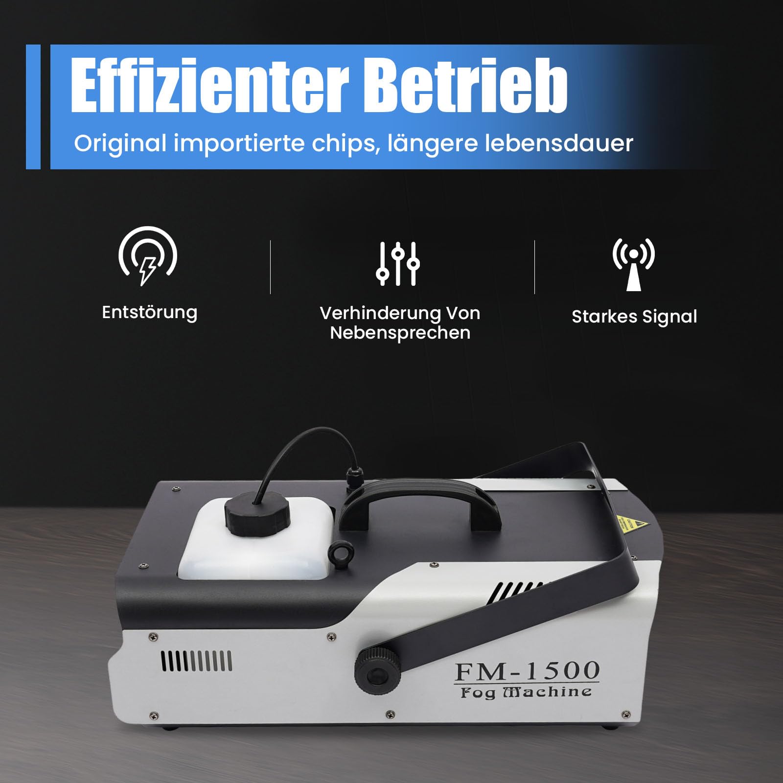 3in1 RGB LED Nebelmaschine, 1500W Kabellose Fernbedienung DMX Fog Machine Nebler Bühnenauftritte Nebelmaschine für Zuhause, Party, Hochzeit, DJ Show, Bühne Lichter
