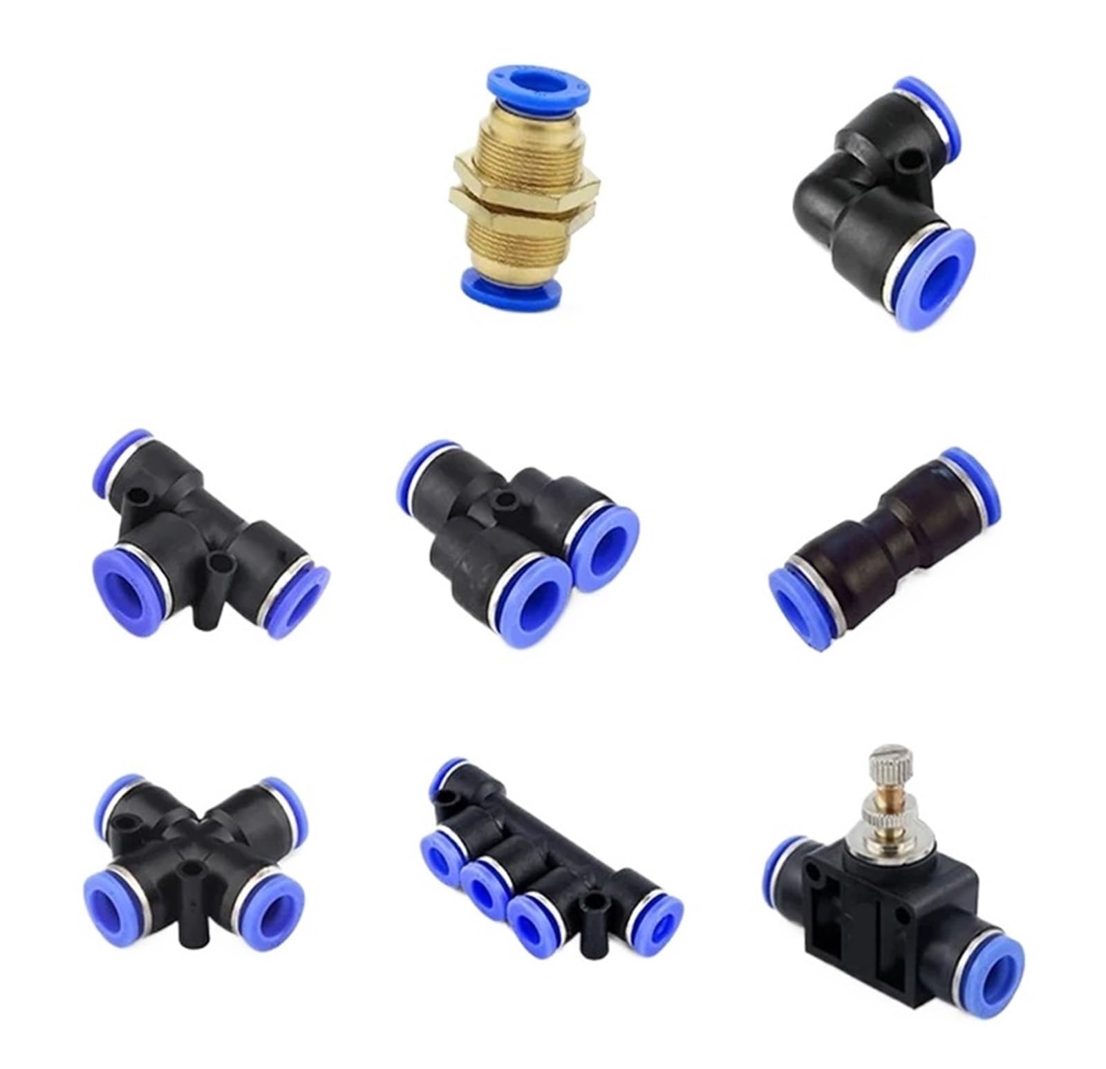 5 sztuk Armatura pneumatyczna Szybkozłączka Złącza do węży powietrznych tworzywo PU PY 4 mm 6 mm 8 mm 10 mm 12 mm łącznik węża pneumatycznego (PZA(10 szt.), 10 mm)