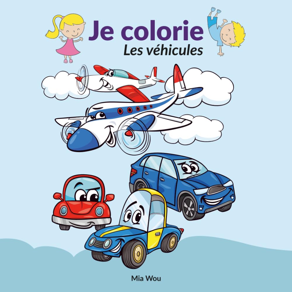 Je colorie: Les véhicules