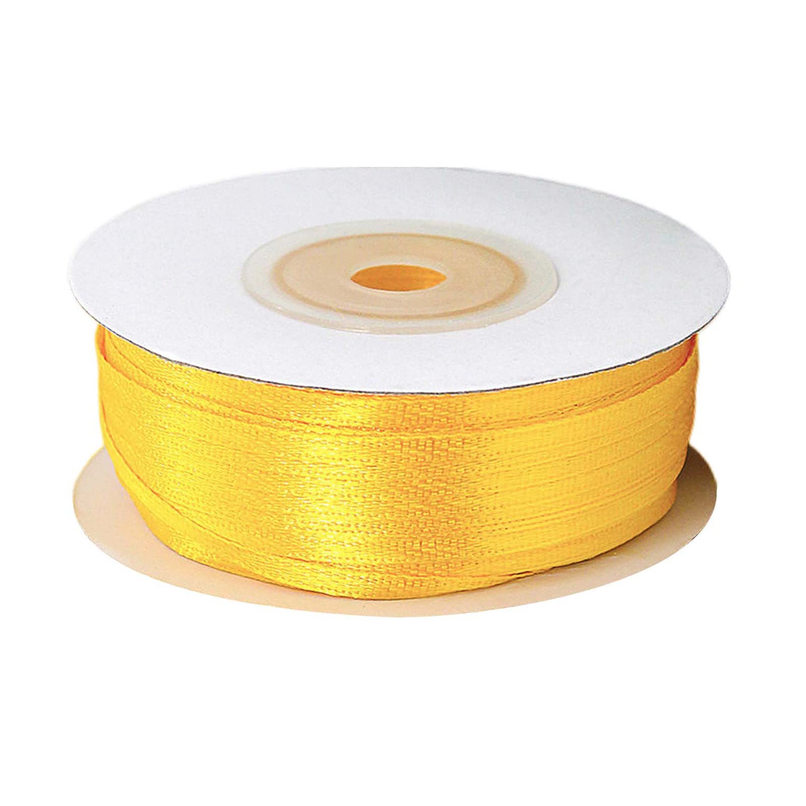 Satinband Gold 50 Mm Breit, 23 M Lang – Hochglänzendes Geschenkband Für Hochzeit, Taufe, Geburtstag & Deko
