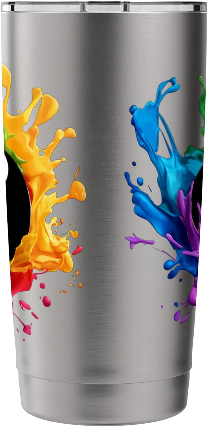 Pool 8 Ball Billiards Design Gear For Men Women & Kids Pool Stainless Steel Insulated Tumbler image 2