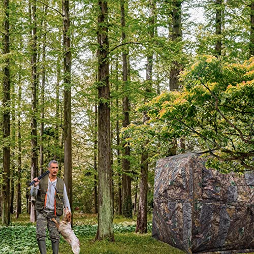 Funhorun HUNTING BLIND 360 DEGREE Hunting Blind 270/360 Degree See Through Ground Blind thumb #5