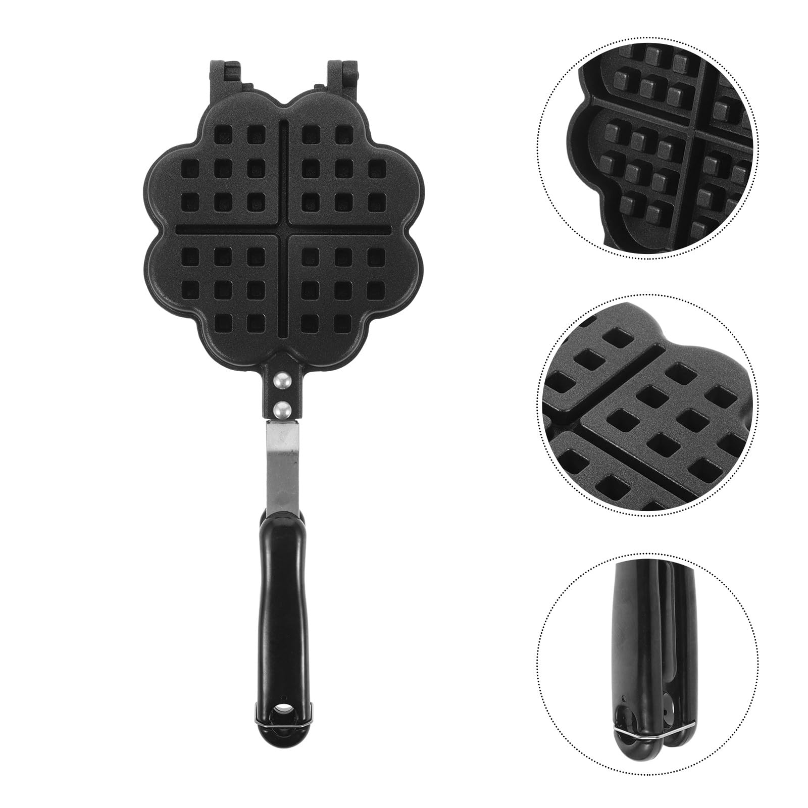 BESPORTBLE Macchina per Waffle Antiaderente Doppia Faccia Stampo per Torta e Waffle Resistente al Calore Utensile da Cucina Lavabile per Preparazioni Casalinghe di Pane e Dolci