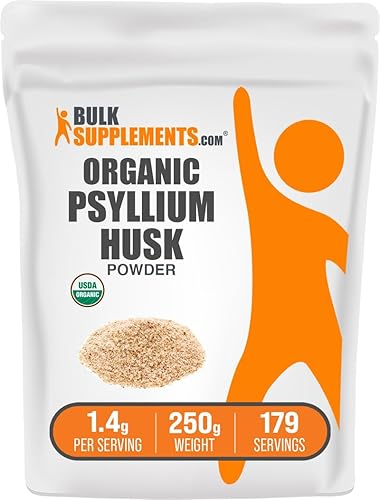 BulkSupplementscom Psyllium Husk - Fiber Supplement - Fiber Powder - Psyllium Nutritional Supplement 250 Grams - 88 oz