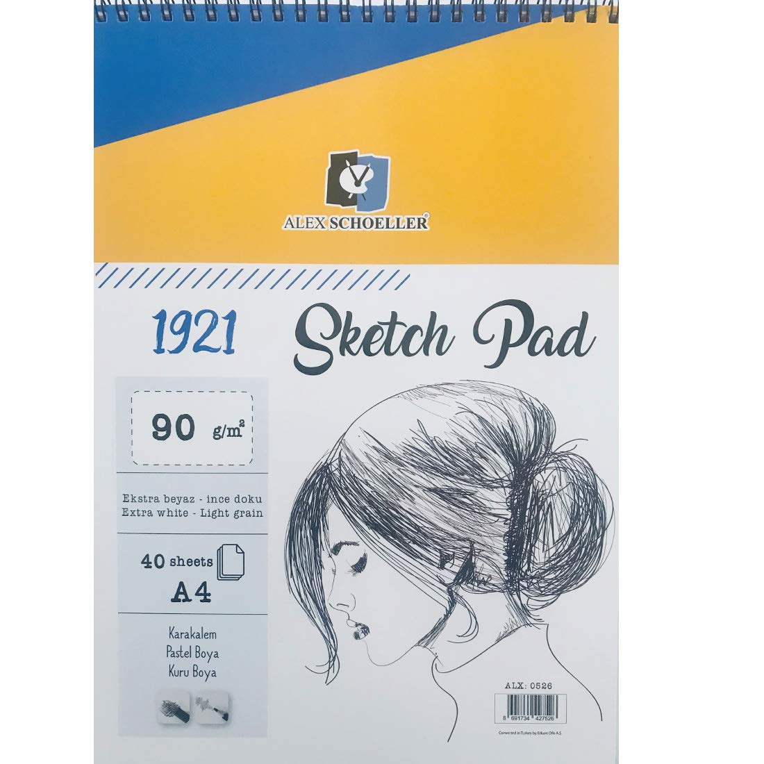 ALEX SCHOELLER A4 90 GR SPR SKETCHPAD 40.LI DEFTER ALX-0526