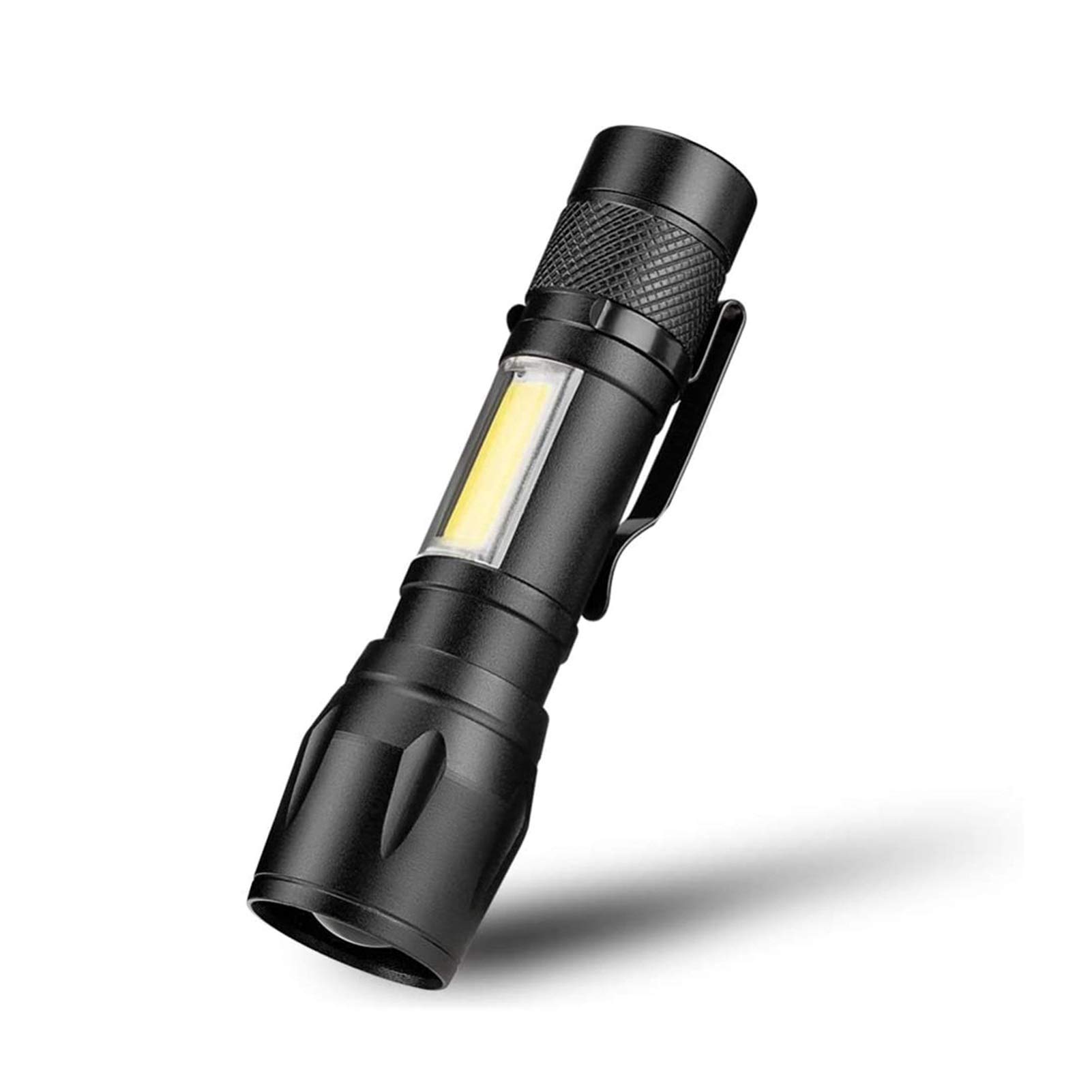 Linterna LED 1200 lúmenes Luz de Flash táctica Recargable súper Brillante Impermeable 3 Modos Linternas de Bolsillo de Mano for Acampar al Aire Libre Senderismo Emergencia