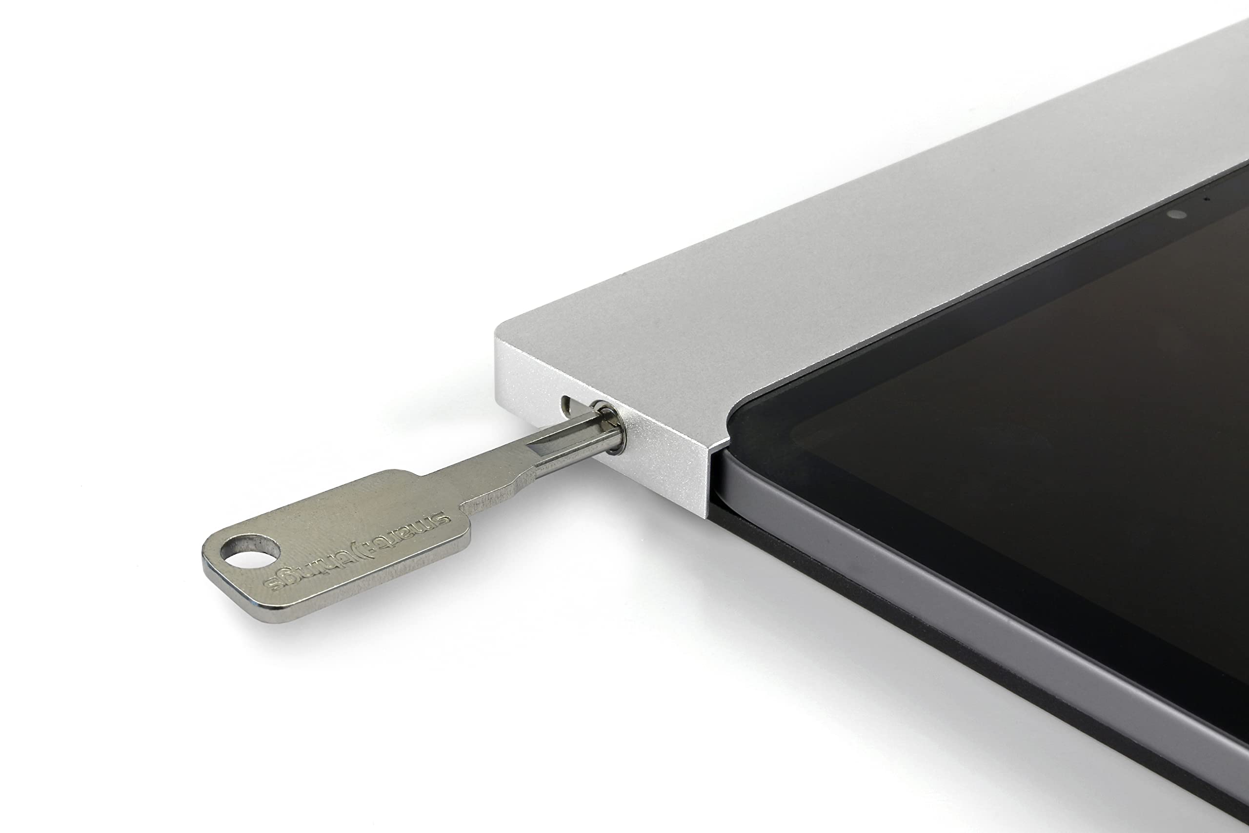 smart things sDock Fix s32 s - Verschließbare robuste Wandhalterung kompatibel mit Apple iPad 10.2" / Air 10.5" / Pro 10.5" zur dauerhaften Installation, Montagematerial enthalten, Silber