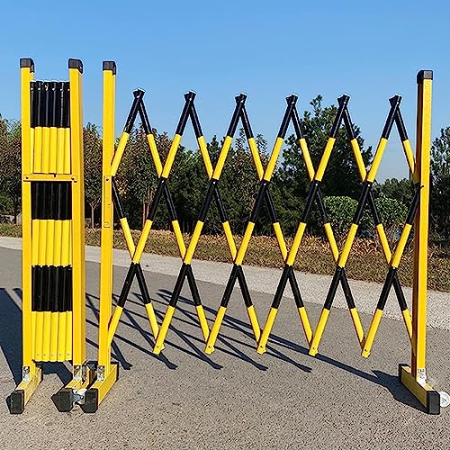 Barrières de circulation sur roues jaune dispositif mobile - 3