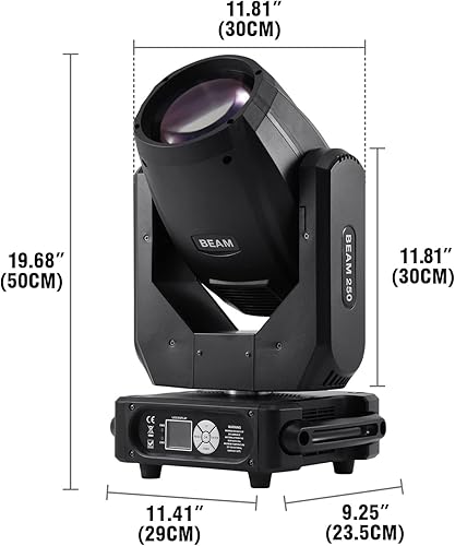 Miniatura 2 de YGREAP Luz de escenario móvil de 250 W, DMX 512 14 Gobos 14 colores DJ luz