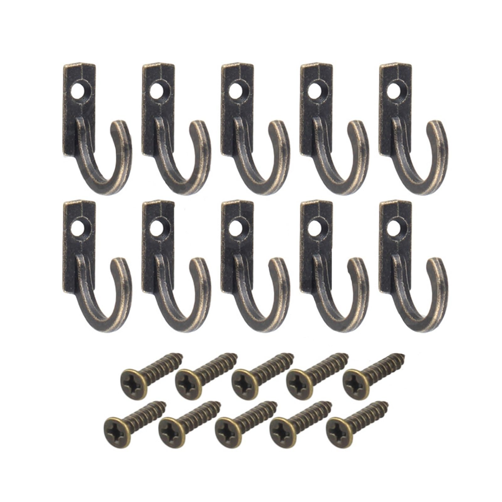 Suodebyy A Coat Hooks Wall Mounted 10Pcs Small Hooks Wall Hanger