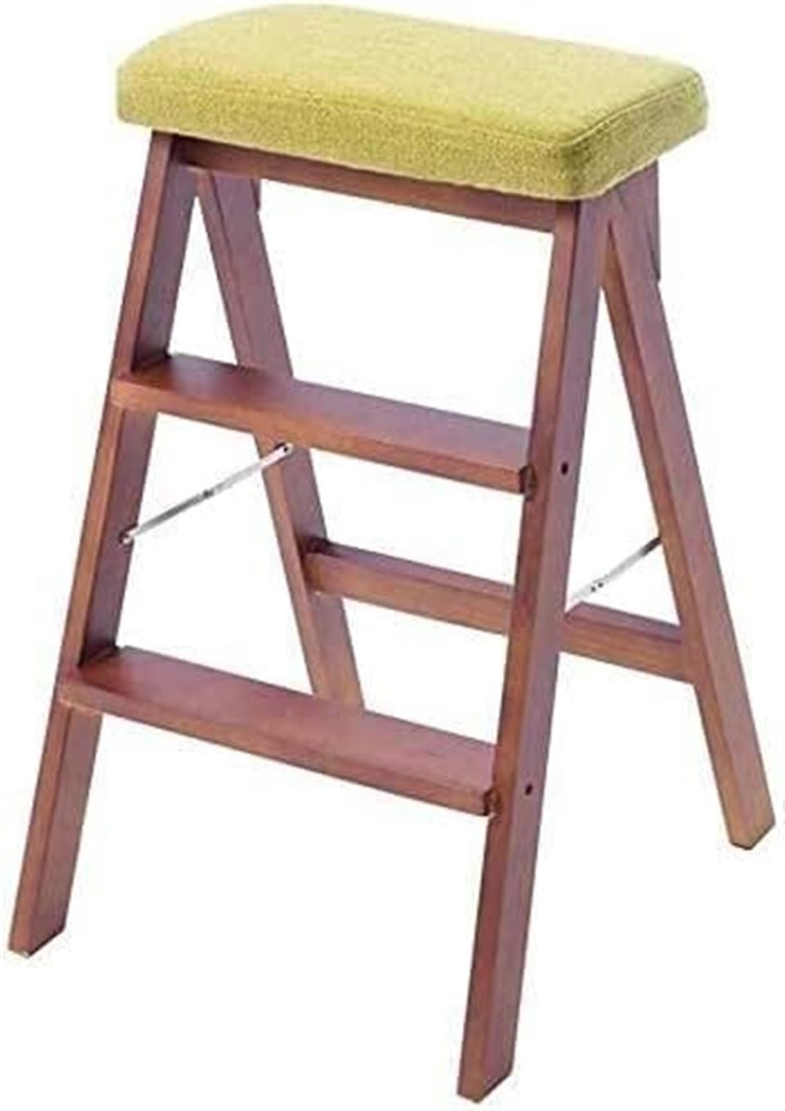 Tabouret pliant en bois vert pour partager un repas en salle à manger ou au jardin