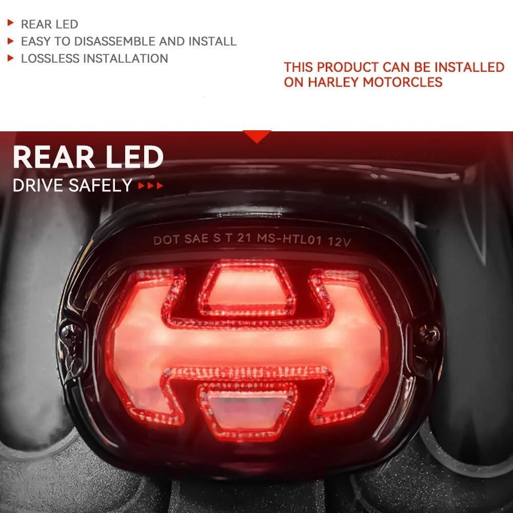 Para luz trasera de motocicleta FLSTF
