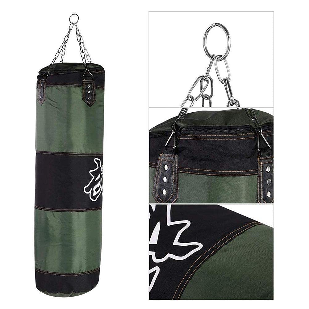 Sacco Boxe Sacco di Sabbia Vuoto for Boxe, Sacco di riempimento for Sabbia, Addensare, Allenamento della Forza, Fitness, Esercizio, Sacco da Boxe, Sacco di Sabbia Sacco da Box(100cm Red)