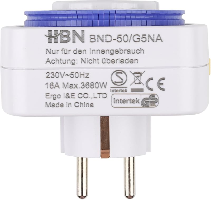 HBN Mechanikus Időzítő 15 Perc 96 Pozíció 2db Gyermekzár 16A 3680W