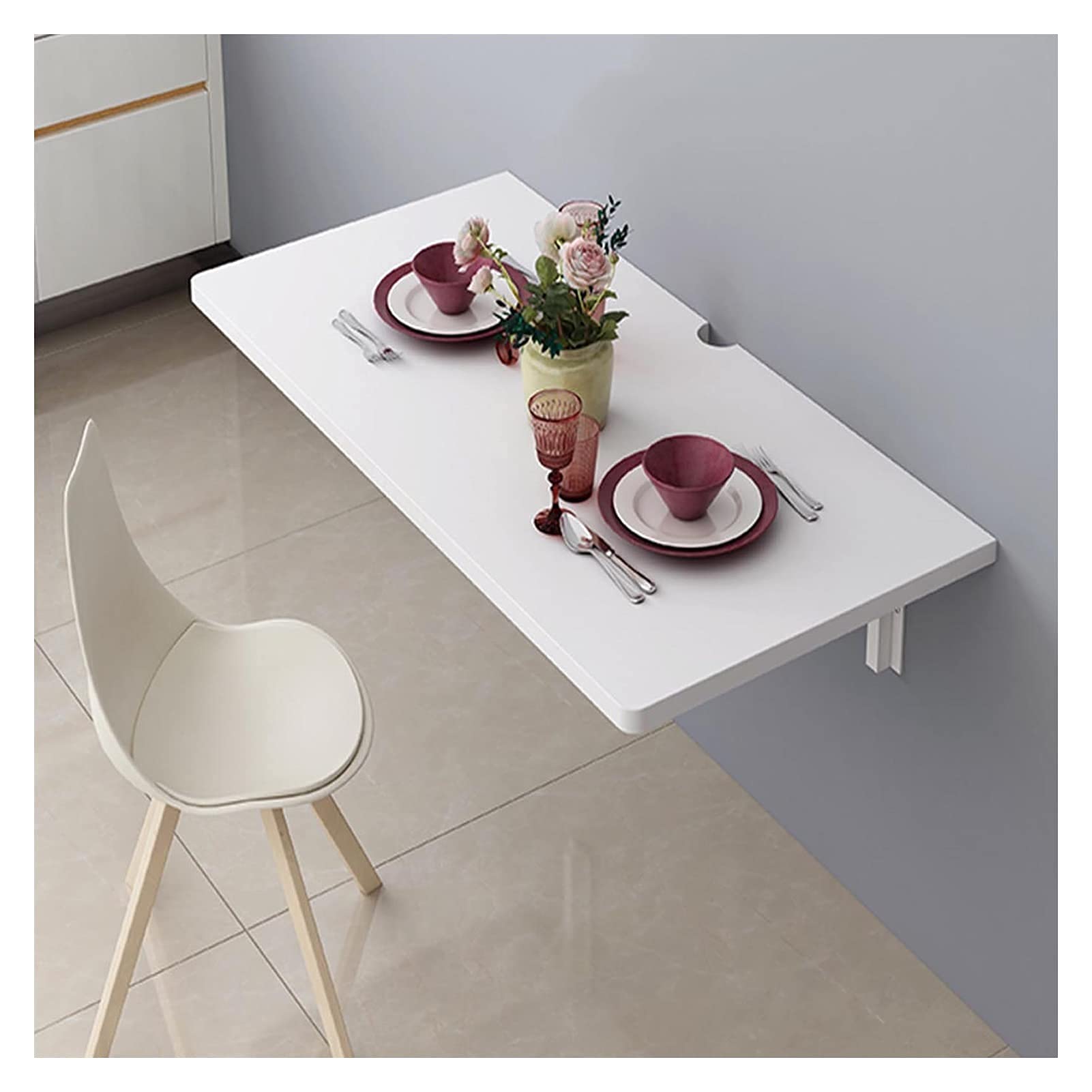 Table pliante murale JATIBOSH, la solution pour libérer le sol de votre cuisine