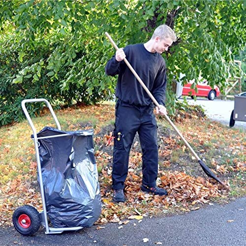 Müllsackwagen, luftbereift, für 125 Ltr. Müllsäcke, Traglast: 150 kg - lichtgrau